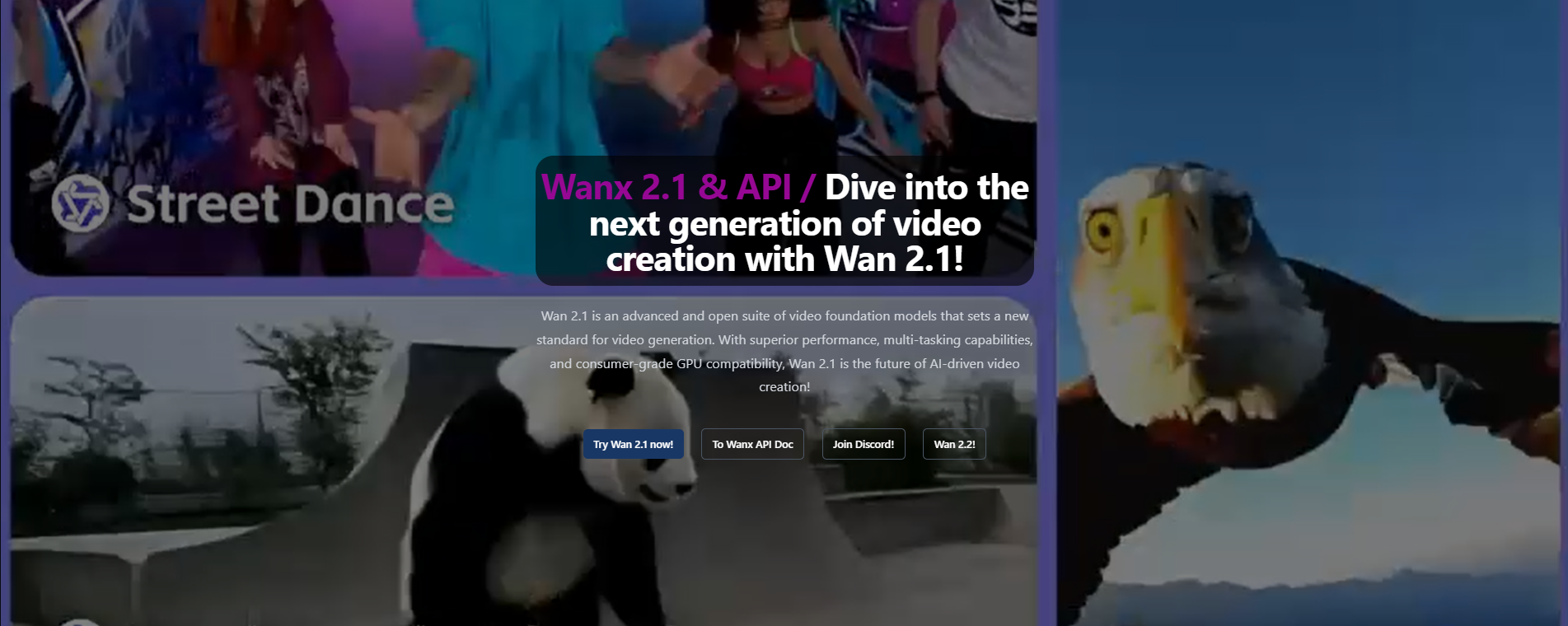 An image of Wanx API video generation