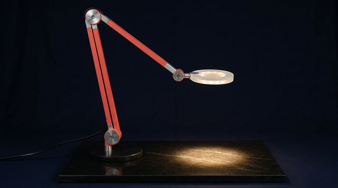 Open illuminated desk lamp end frame supplied to both Seedance models